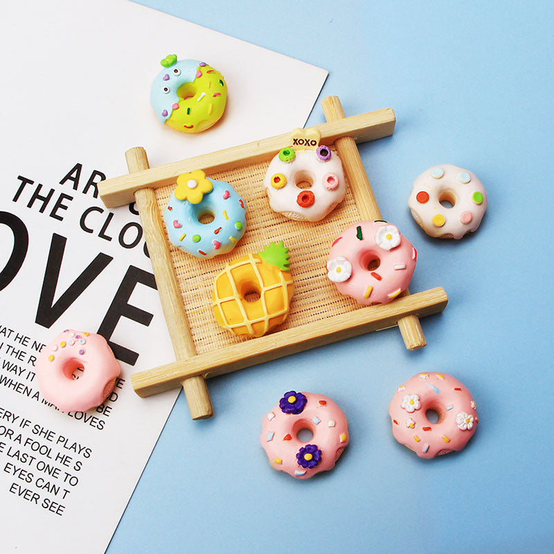 Wholesale Cartoon Donut Resin Cream Glue Phone Case